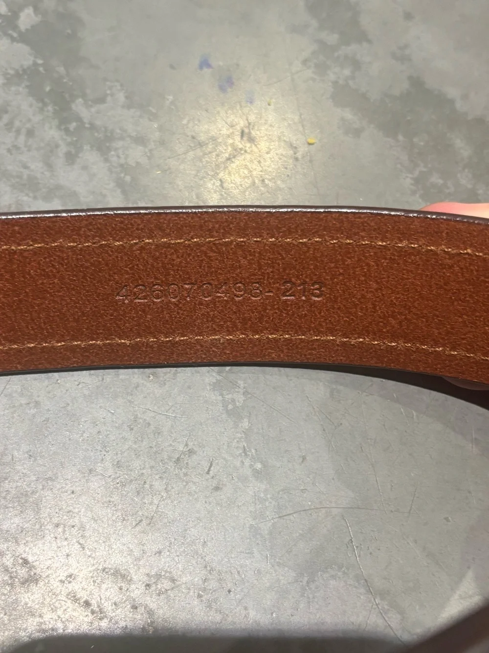 Vintage Polo Ralph Lauren Brown Leather Belt